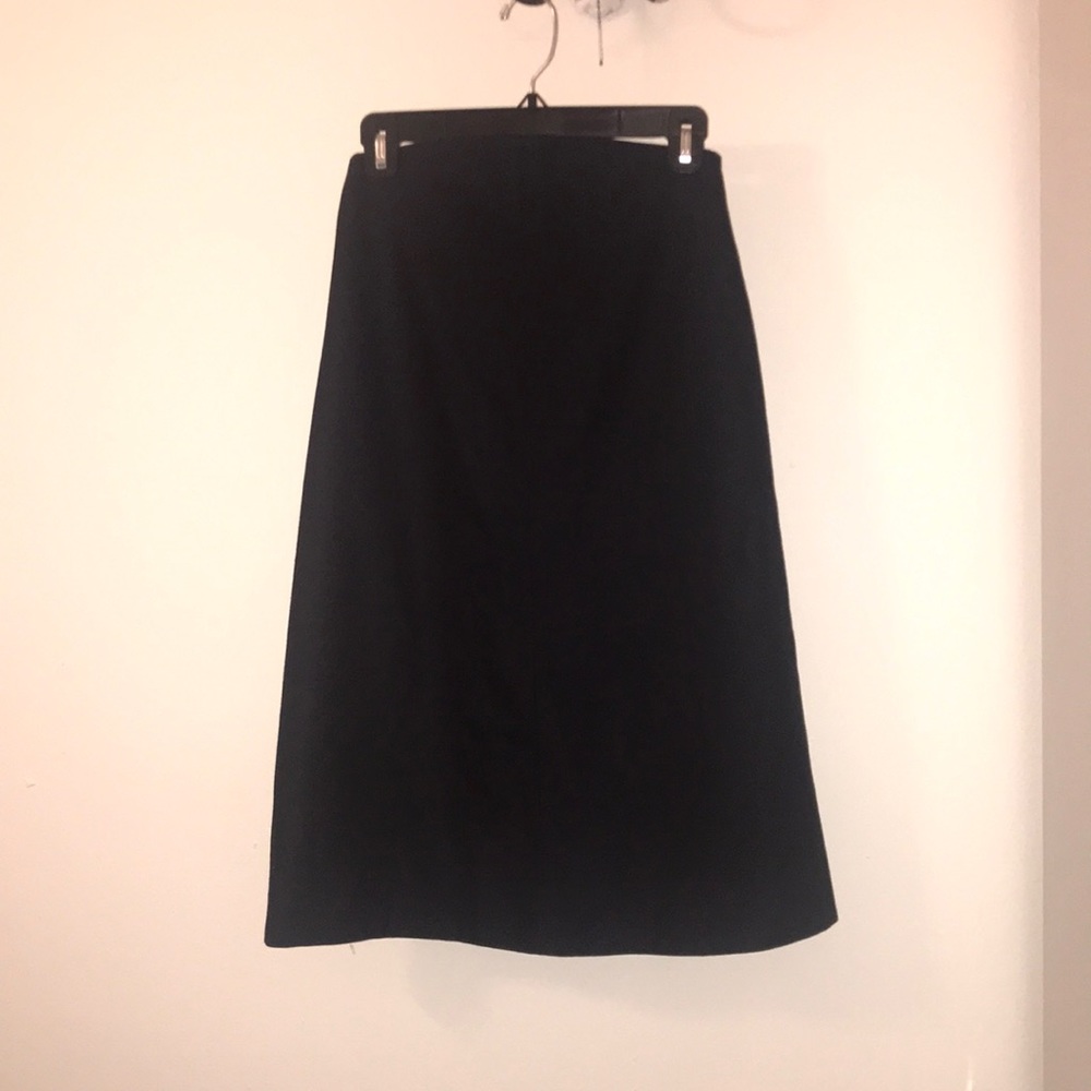 💼 & Other Stories - A-Line Wool Deep Navy Midi Skirt (Lined) - US 4 / EU 34